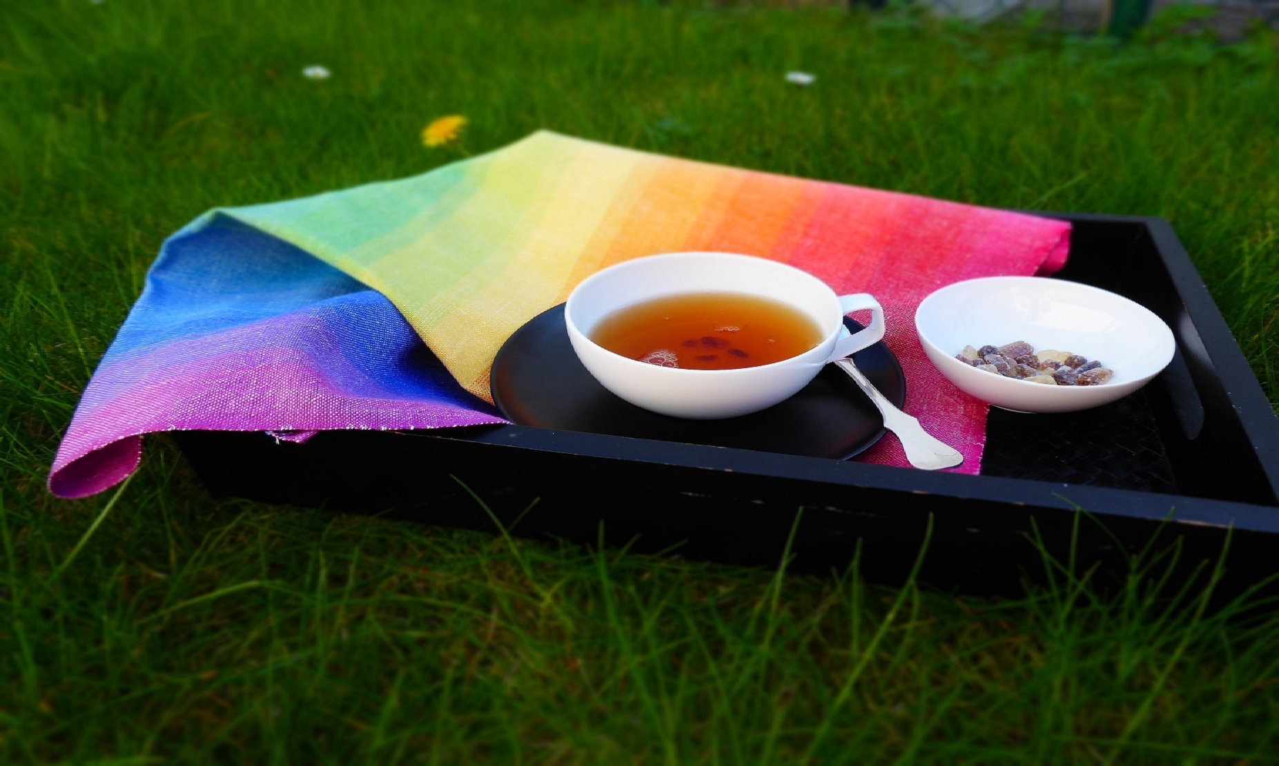 Geschirrtuch Regenbogen